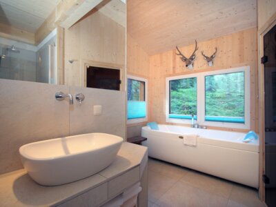 Badezimmer im Alpenpark Turracher Höhe Badezimmer im Alpenpark Turracher Höhe